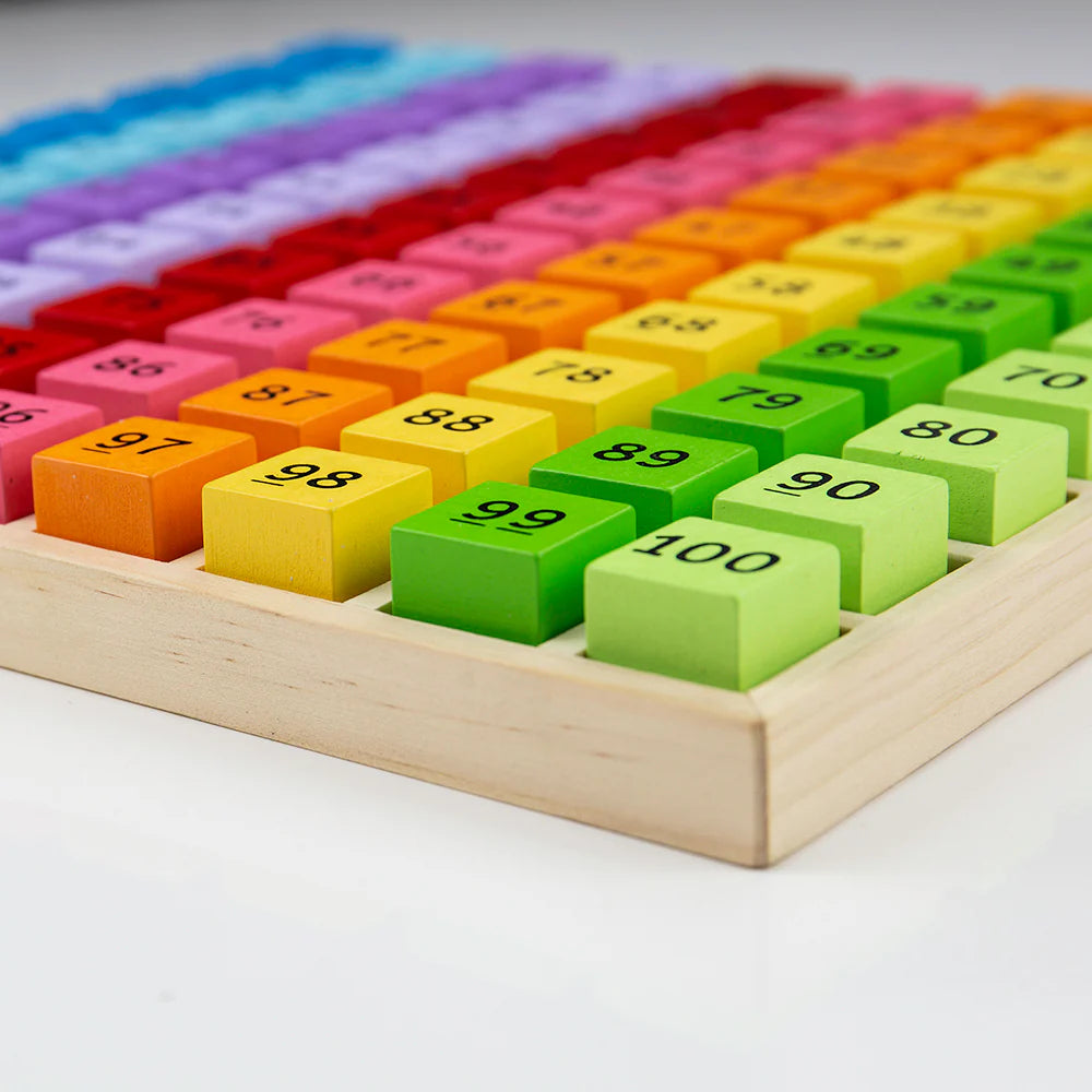 Cubetti Dei Numeri Da 1 A 100 In Legno