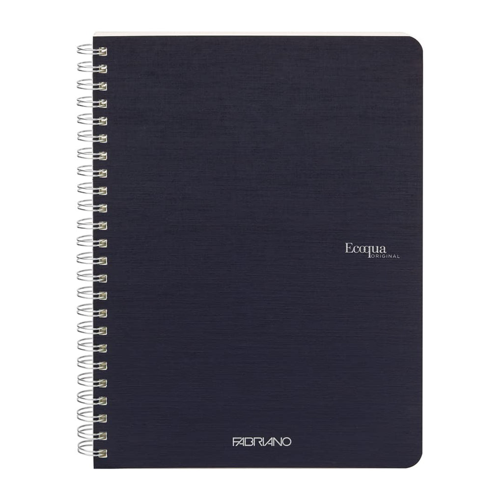 QUADERNO C/SPIRALE ECOQUA A5 1RIG CARTONATO DARK BLUE