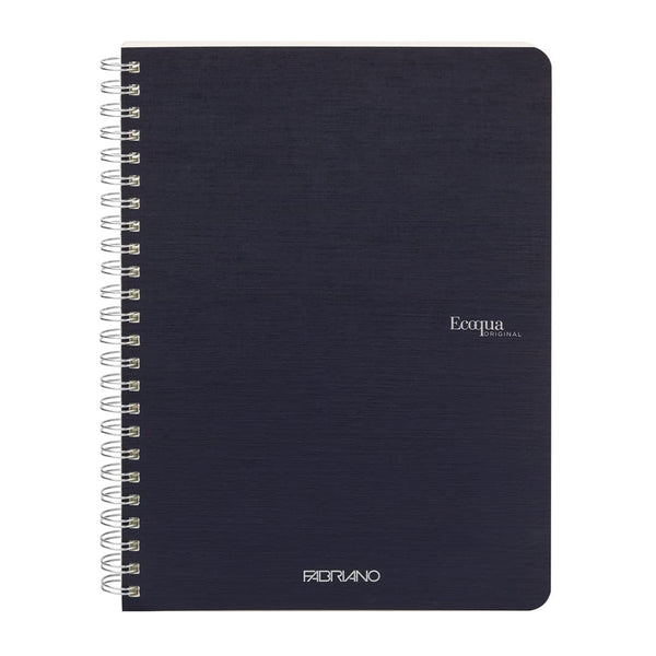 QUADERNO C/SPIRALE ECOQUA A5 1RIG CARTONATO DARK BLUE