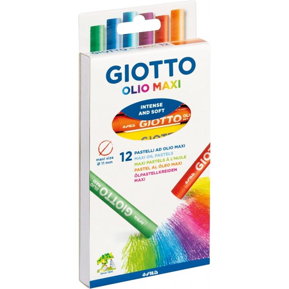 PASTELLI OLIO GIOTTO 12 COLORI