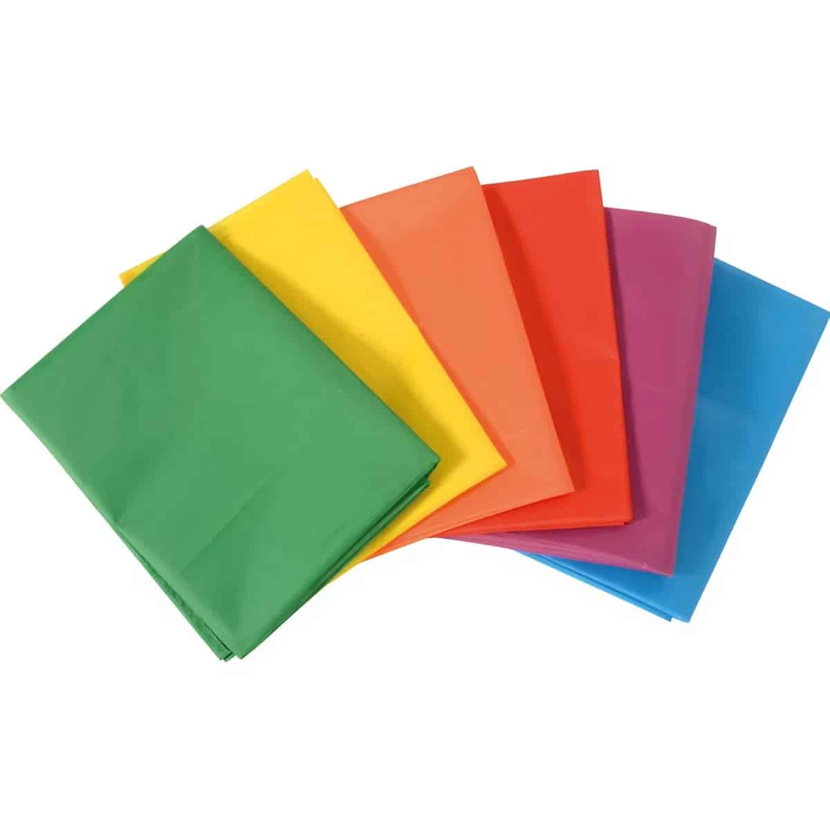 Drappi Colorati Cm. 100X145 - Set 6 Pezzi