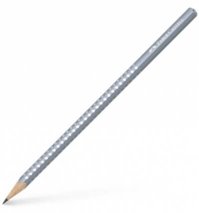 LAPIS SPARKLE FABER CASTELL FUSTO GRIGIO PERLATO