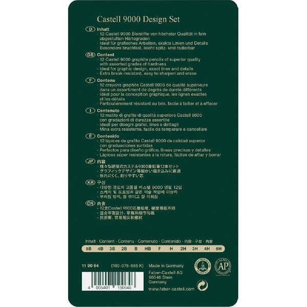 LAPIS FABER CASTEL 9000 DESIGN SET/12