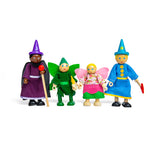 Personaggi In Legno - Favole - Set 4 Pezzi