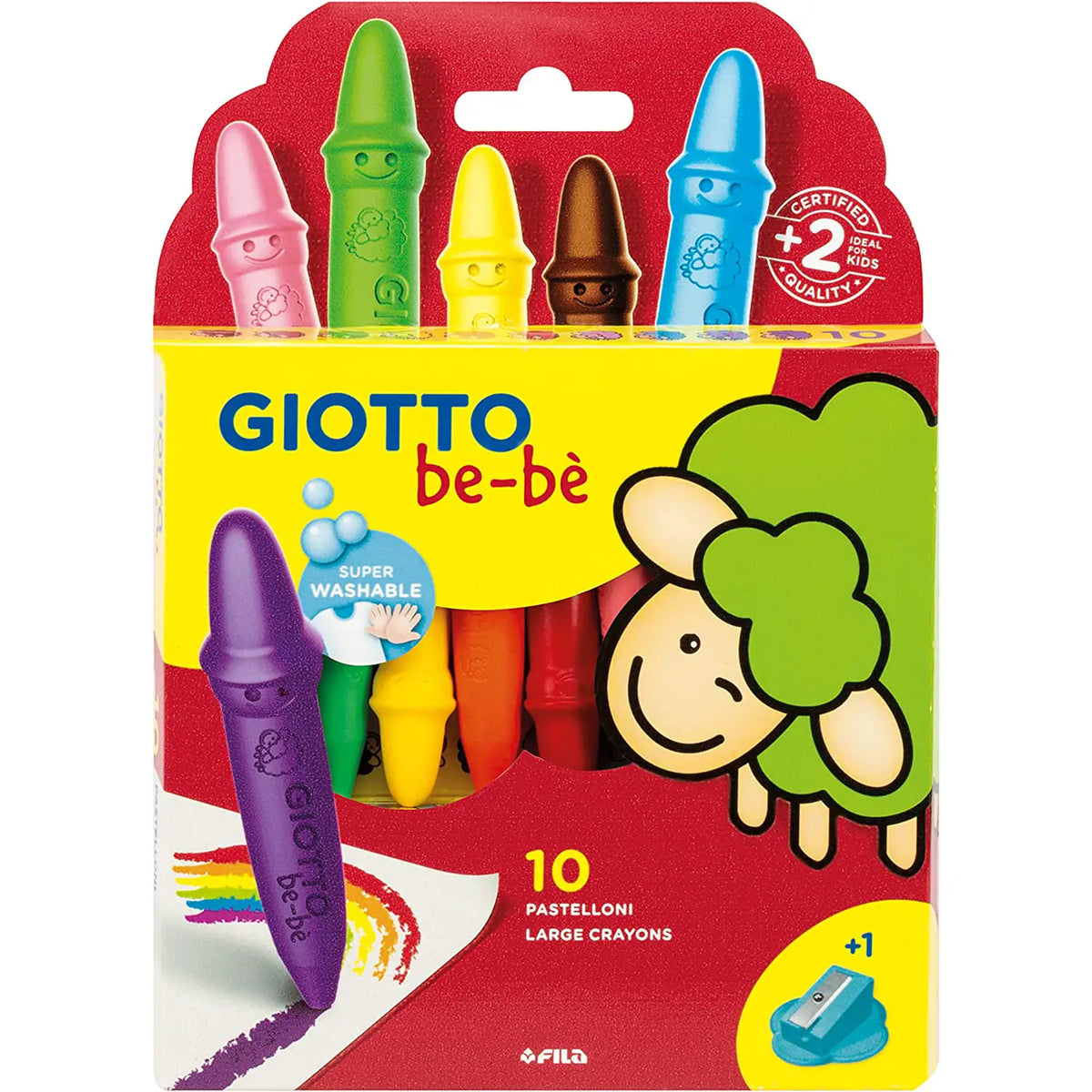 PASTELLI CERA GIOTTO BE-BE' 10 COLORI Immagine principale del prodotto
