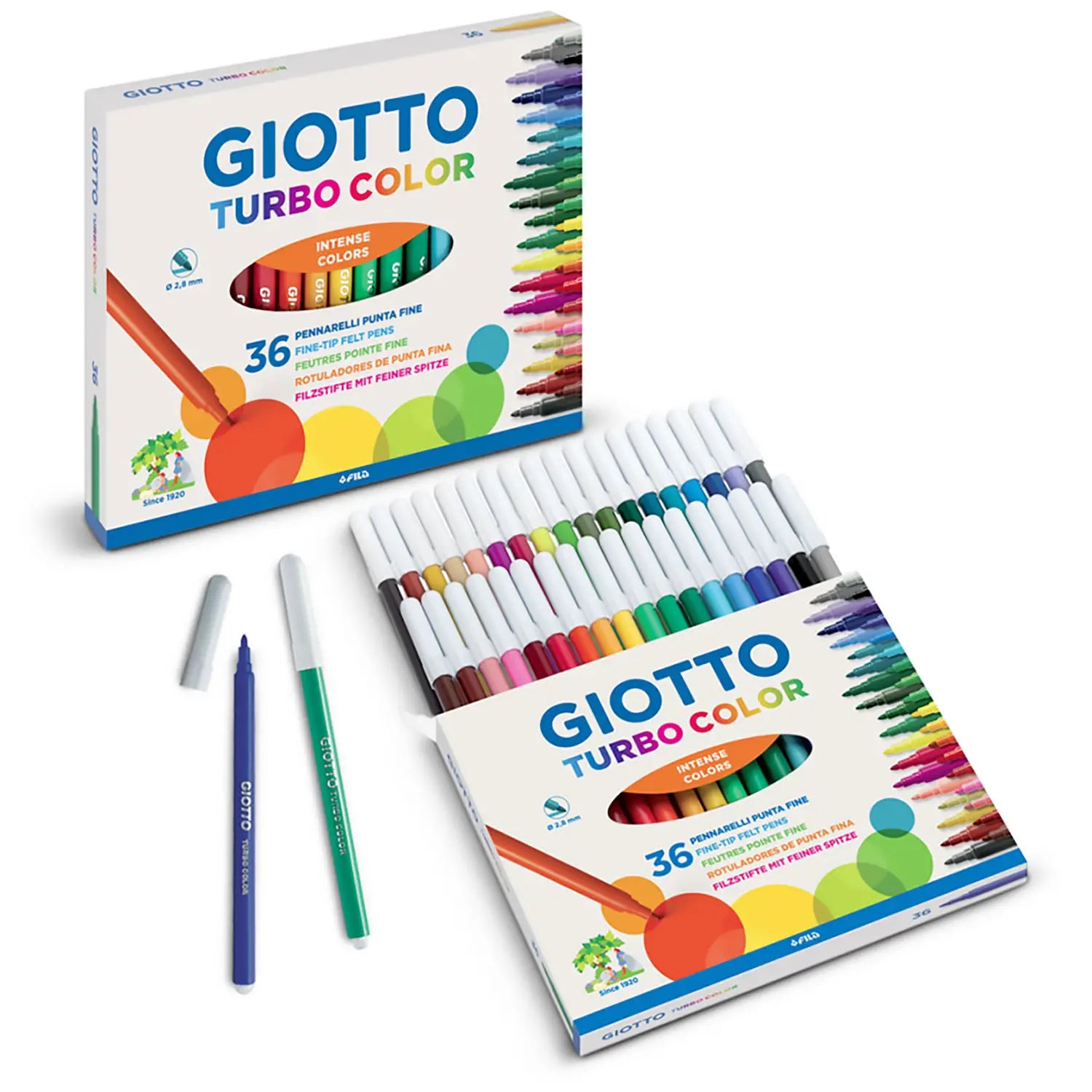 PENN. PUNTA FINE GIOTTO 12 TURBOCOLOR