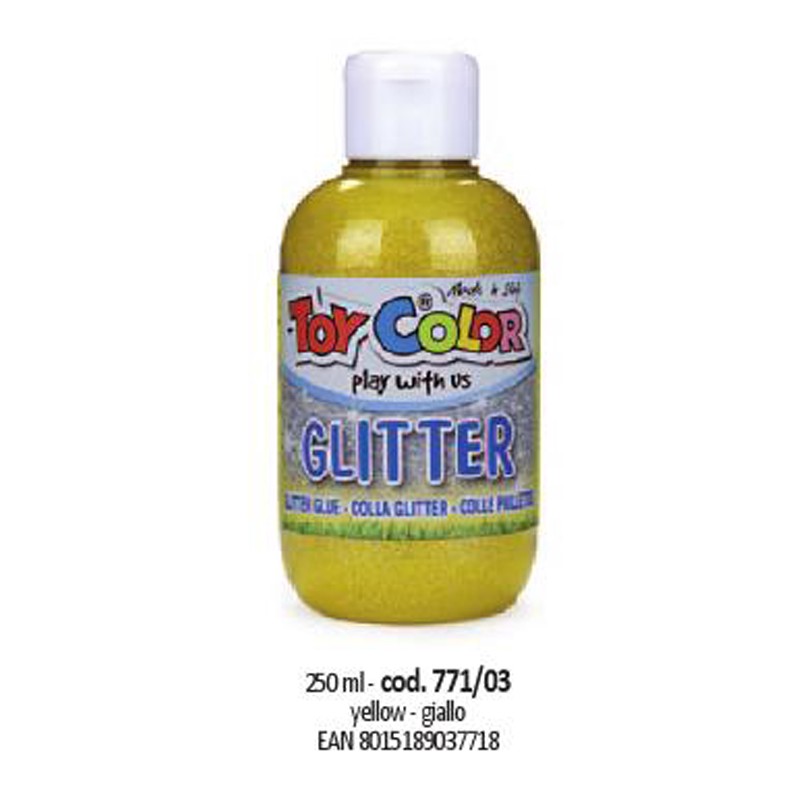 TEMPERA GLITTER ML. 250 GIALLO