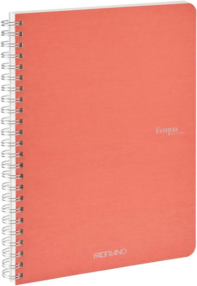 QUADERNO C/SPIRALE ECOQUA A5 1RIG CARTONATO FLAMINGO Immagine secondaria del prodotto