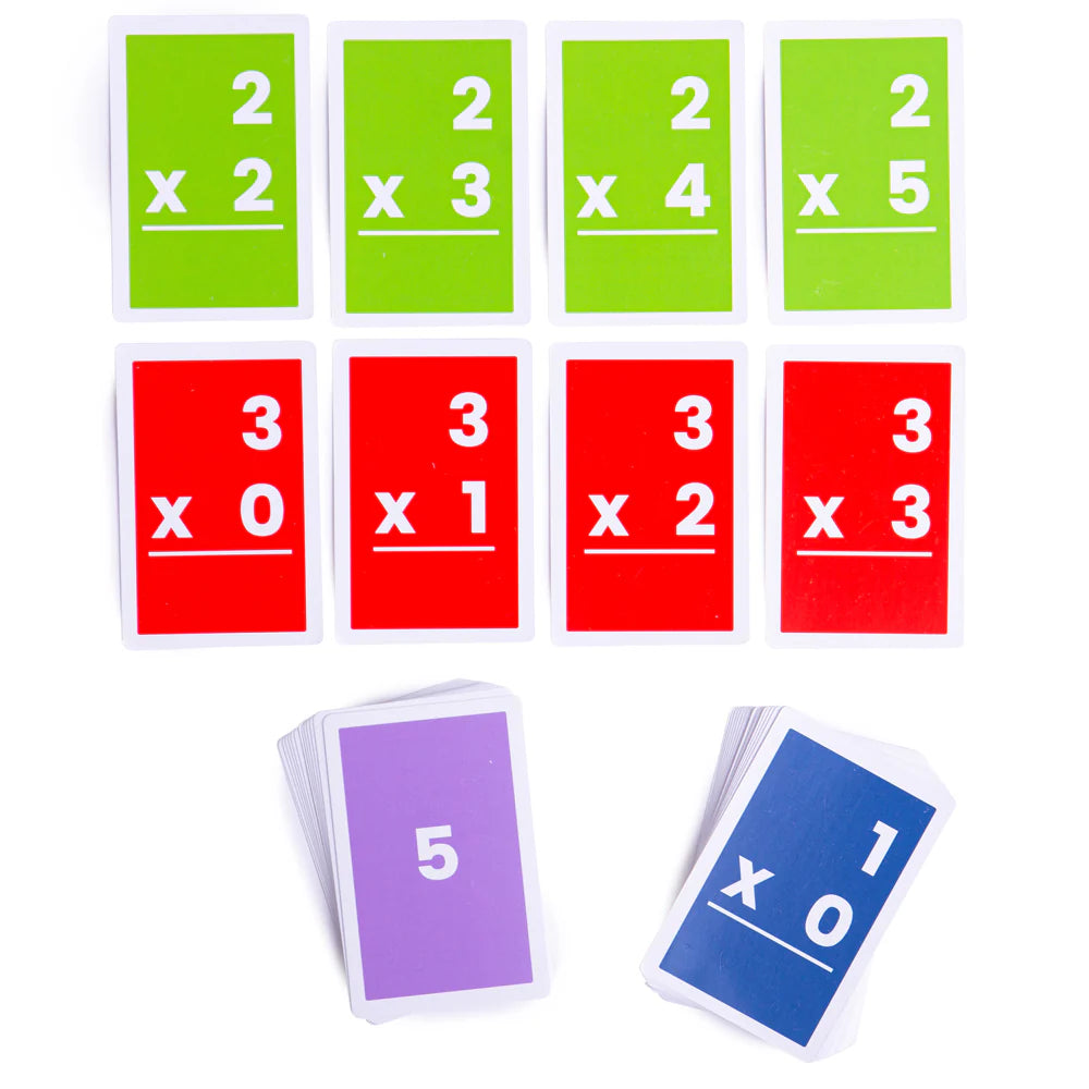 Flash Cards Moltiplicazioni 1/6 - 52 Pezzi