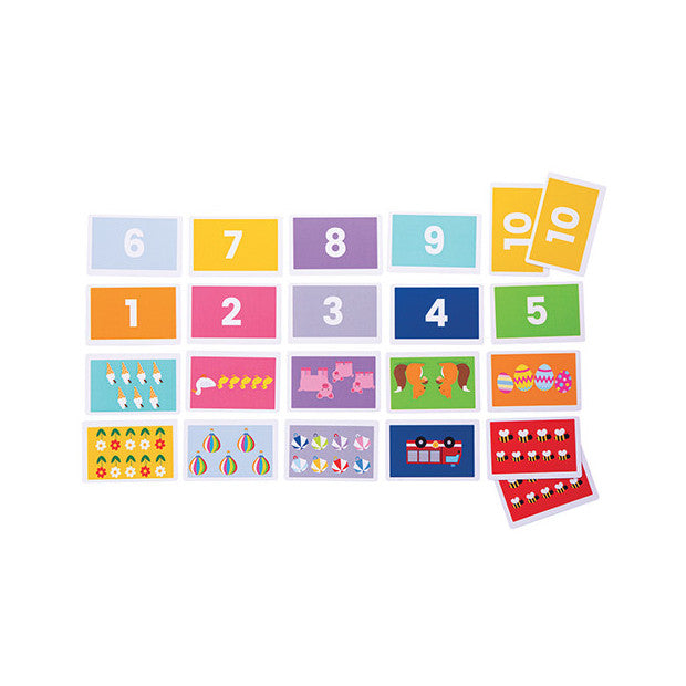 Flash Cards Contare  1/10 - Mazzo 52 Pezzi