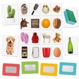 Flashcard Carte Smerigliate Tattili Montessori