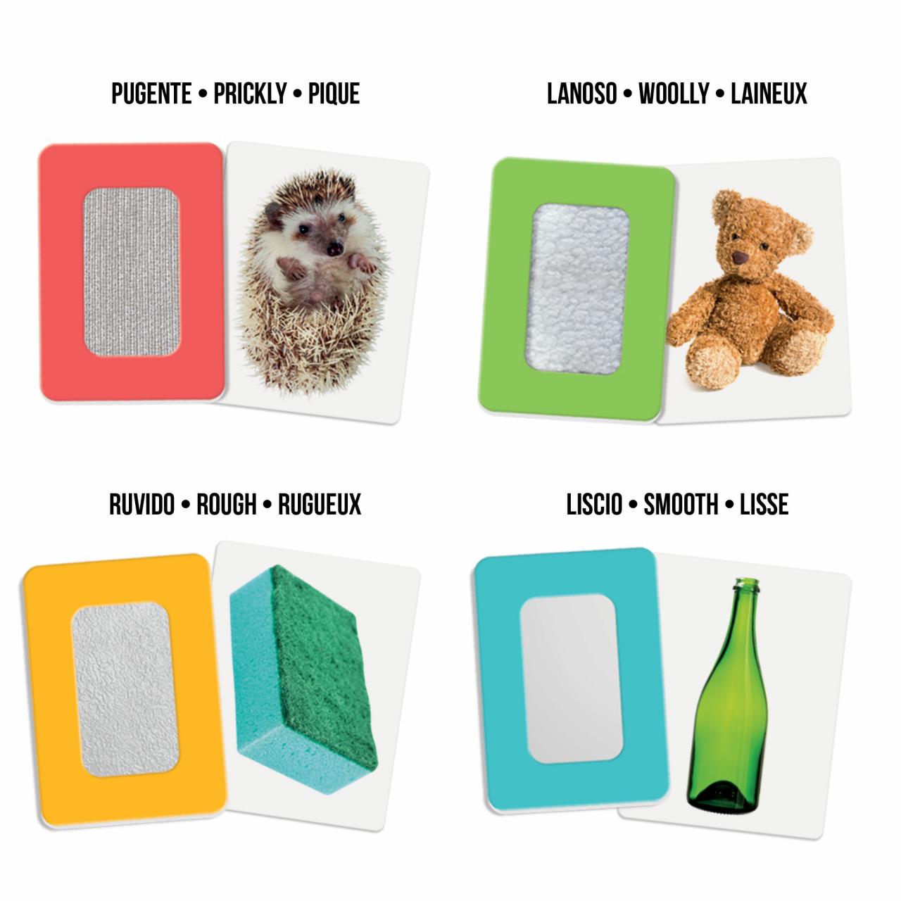 Flashcard Carte Smerigliate Tattili Montessori