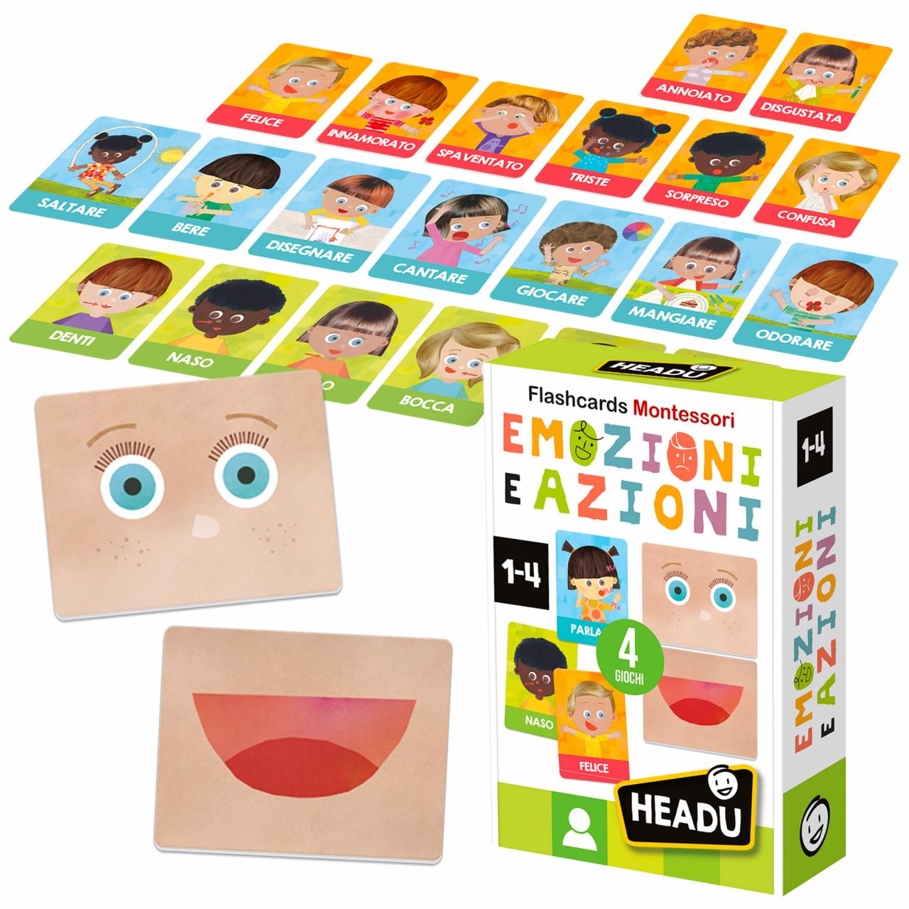 Flashcard Carte Delle Emozioni Montessori