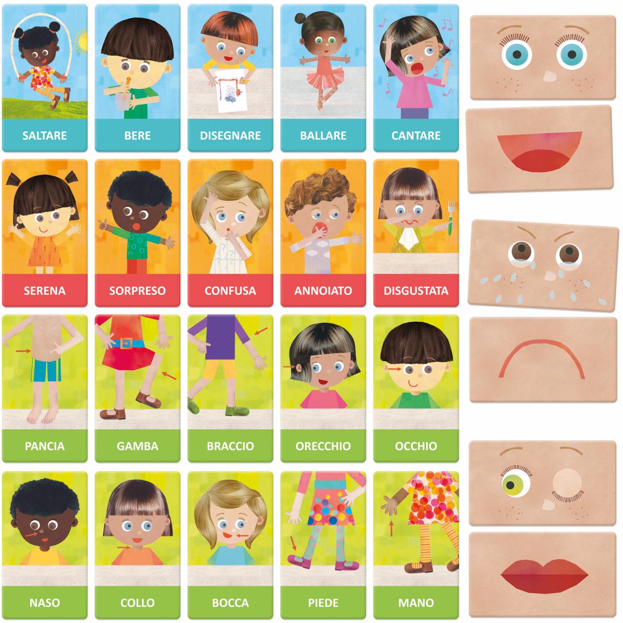 Flashcard Carte Delle Emozioni Montessori