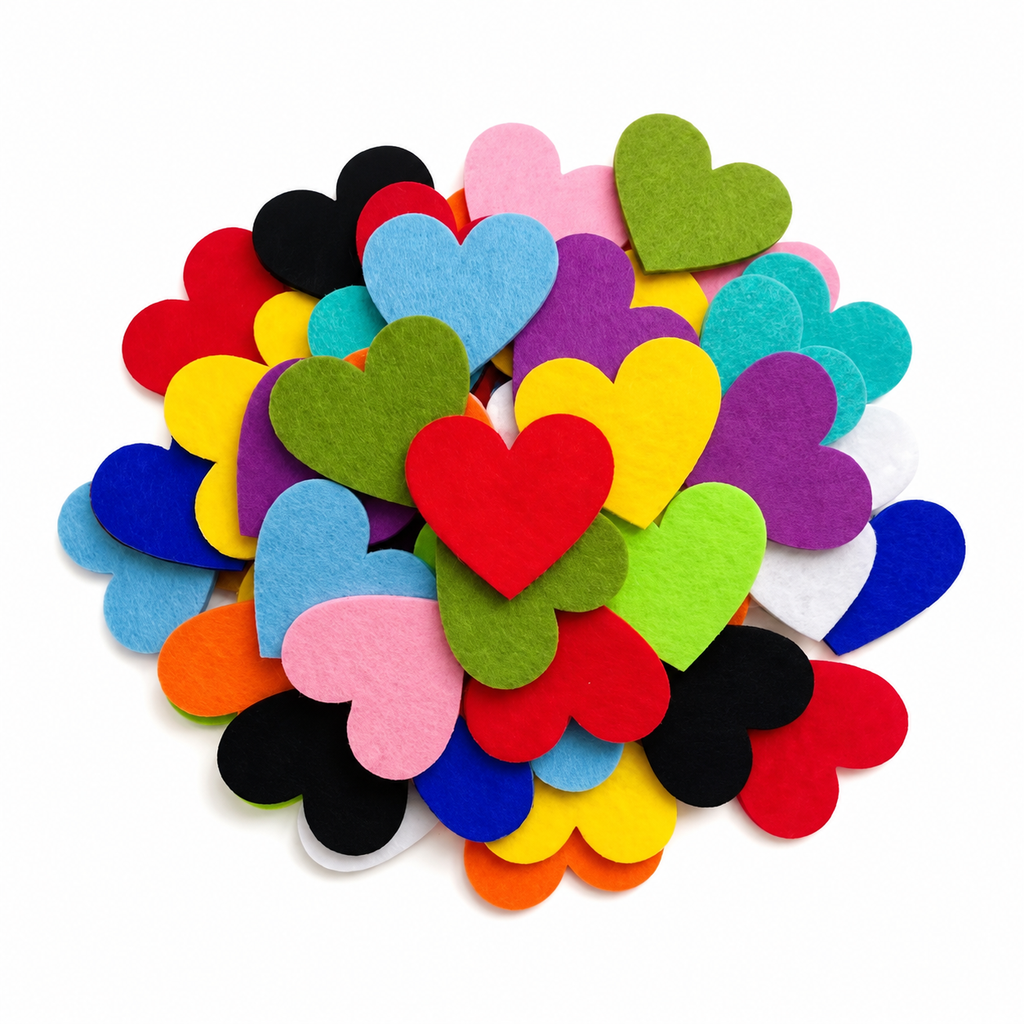 Forme Educative Eva Confezione 4 Buste da 32 Pezzi - Cuori