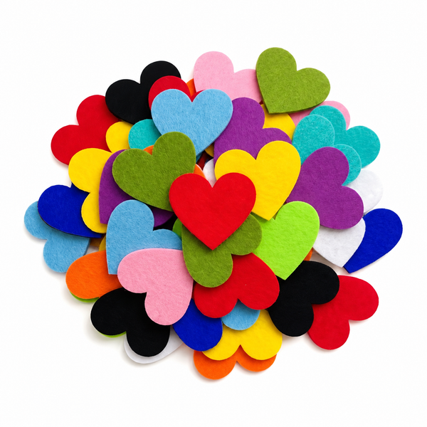 Forme Educative Eva Confezione 4 Buste da 32 Pezzi - Cuori