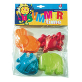 Formine Per Sabbia - Animali In Plastica - Set 4 Pezzi