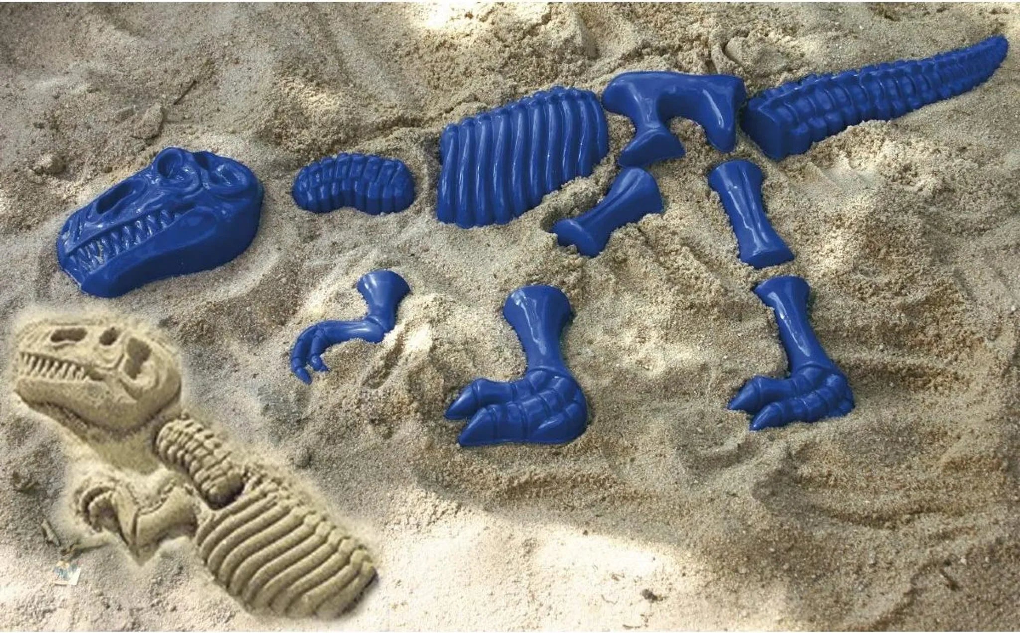 Formine Per Sabbia Dinosauro - Set 10 Pezzi