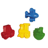 Formine Per Sabbia - Varie In Plastica - Set 4 Pezzi