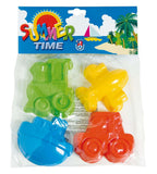 Formine Per Sabbia - Varie In Plastica - Set 4 Pezzi