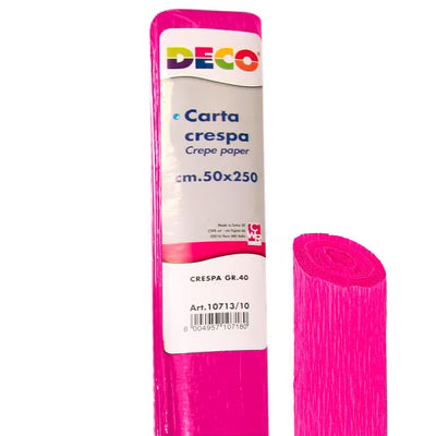 CARTA CRESPA GR.40 - ROTOLO CM.50X250 - FUXIA