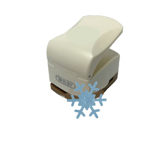 FUSTELLA CON RILIEVO MM.32 SAGOMA FIOCCO DI NEVE