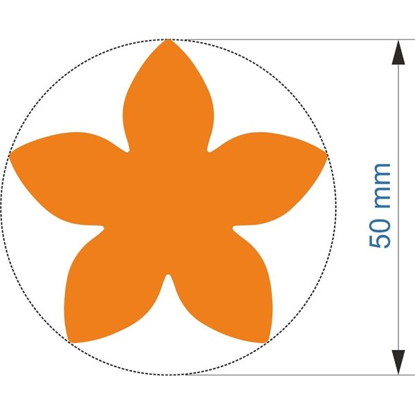 FUSTELLA MM.50 SAGOMA FIORE