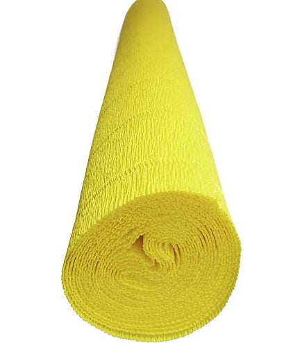 CARTA CRESPA - ROTOLO CM.50X250 - GIALLO FLUO Immagine secondaria del prodotto