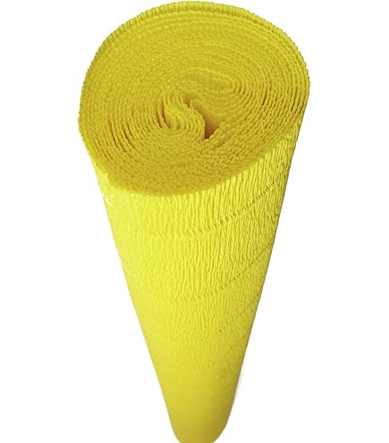 CARTA CRESPA - ROTOLO CM.50X250 - GIALLO FLUO Immagine principale del prodotto