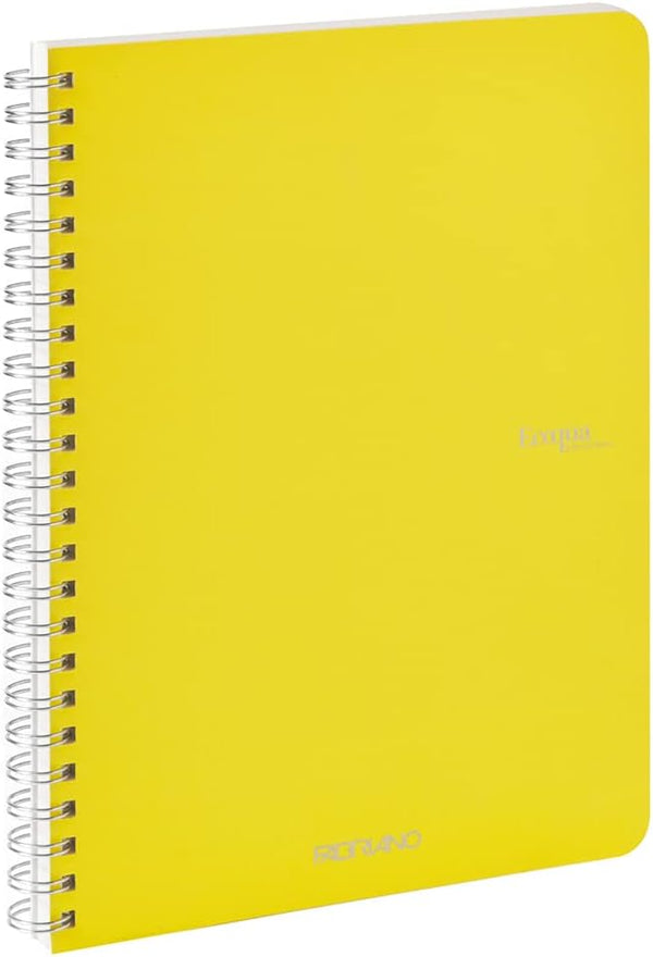 QUADERNO C/SPIRALE ECOQUA A5 1RIG CARTONATO GIALLO