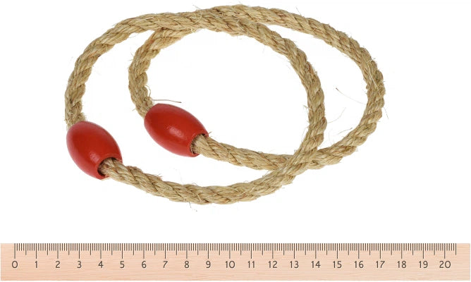 Gioco Anelli In Legno Con 5 Cerchi Di Corda