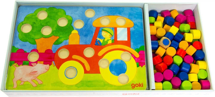 Tombola Dei Colori In Legno - 95 Pezzi