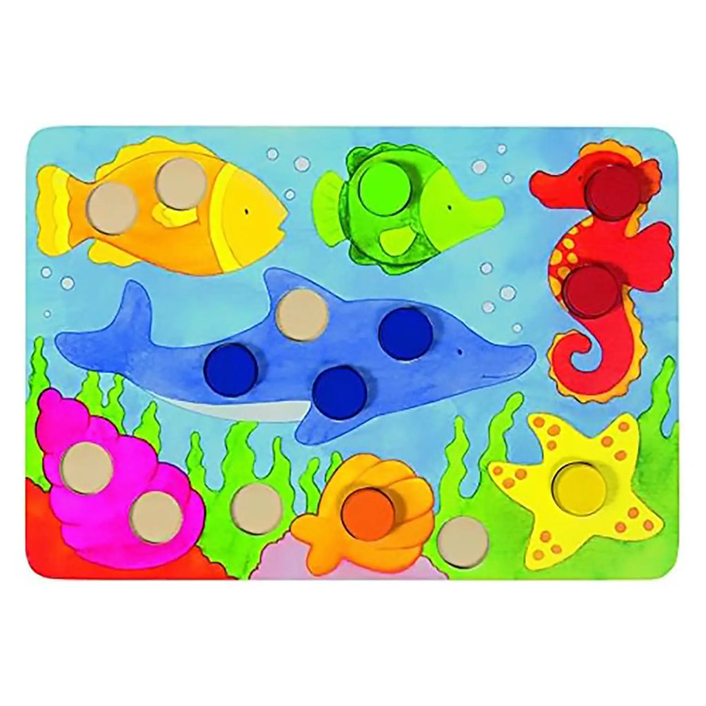 Tombola Dei Colori In Legno - 95 Pezzi