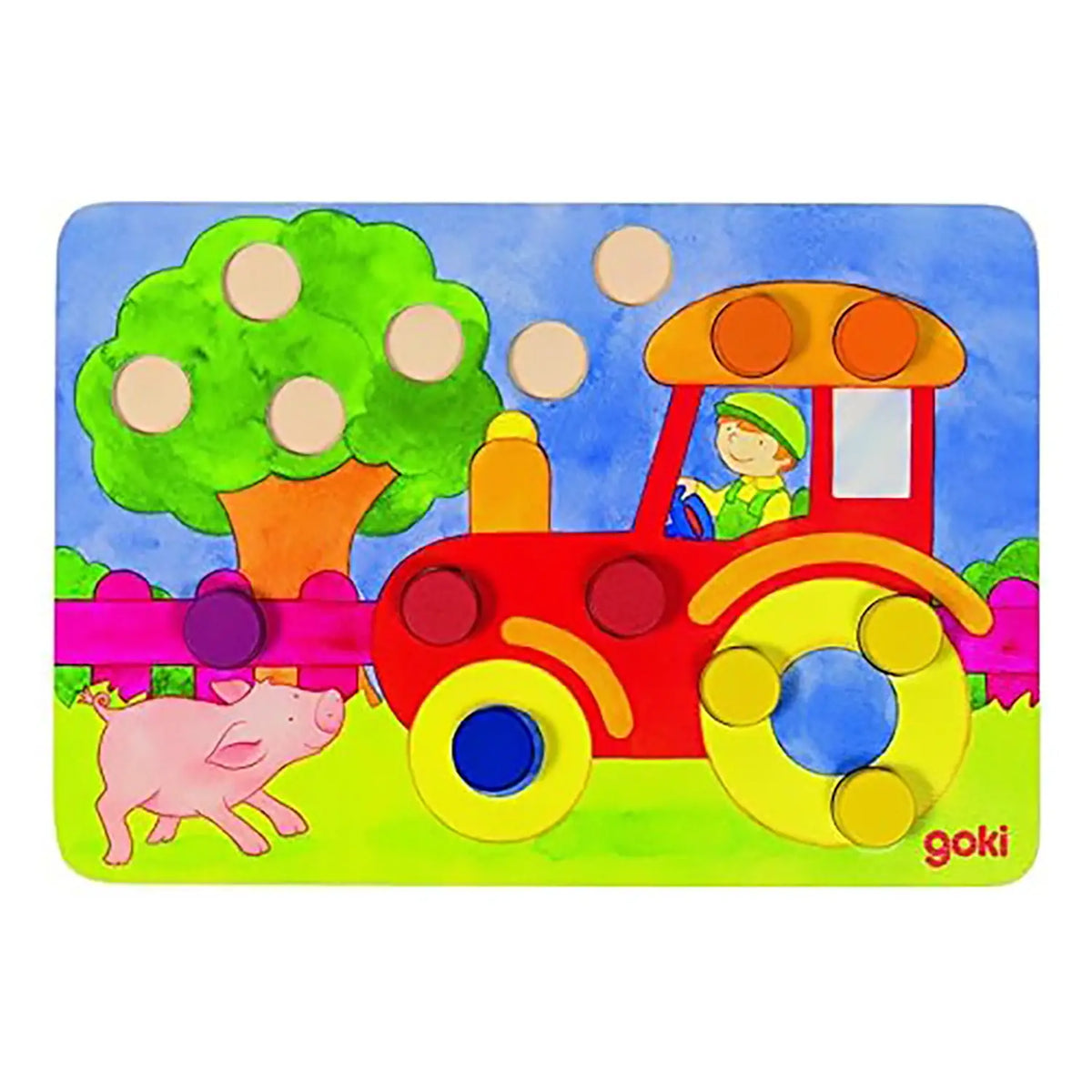 Tombola Dei Colori In Legno - 95 Pezzi