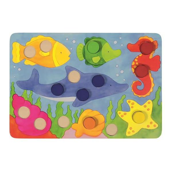 Tombola Dei Colori In Legno - 95 Pezzi