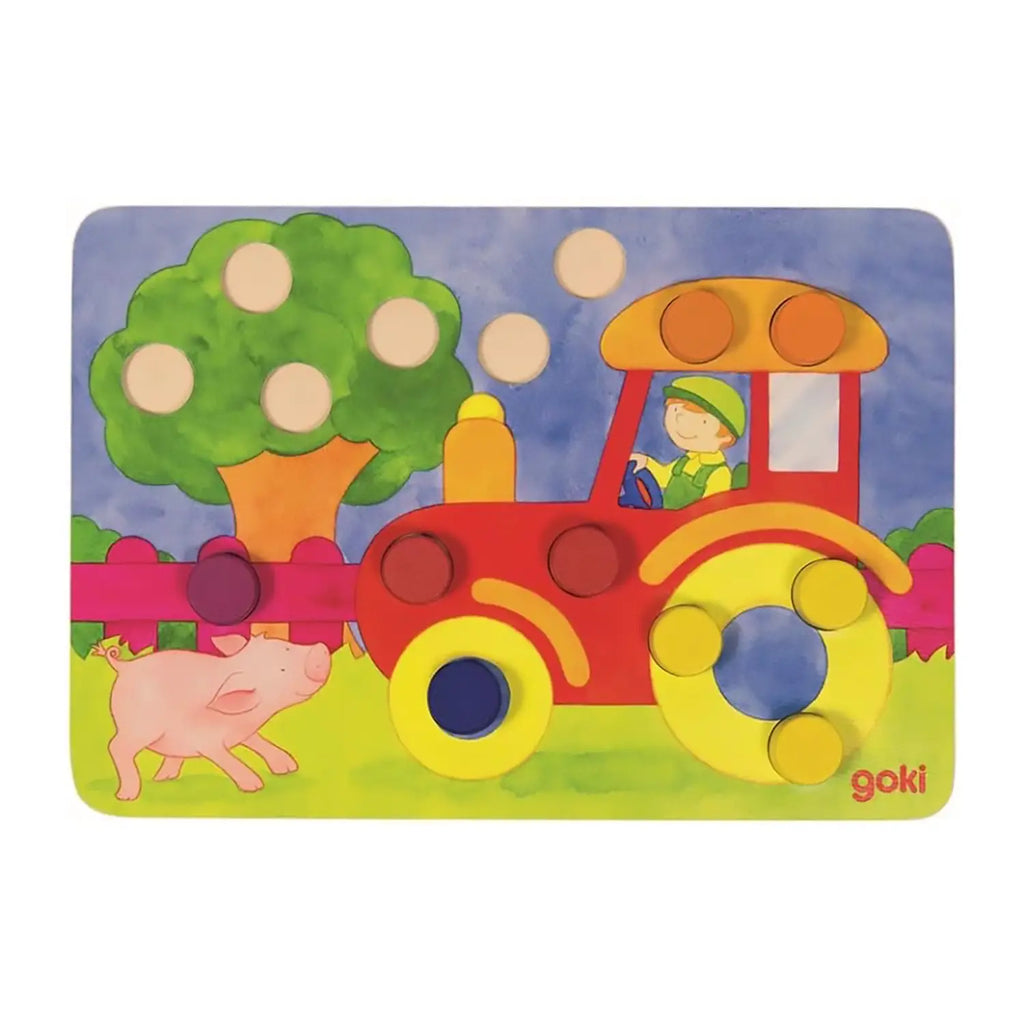 Tombola Dei Colori In Legno - 95 Pezzi