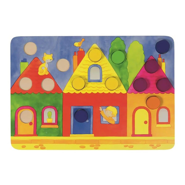 Tombola Dei Colori In Legno - 95 Pezzi