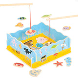 Gioco Pesci - Scatola In Legno 25 Pezzi
