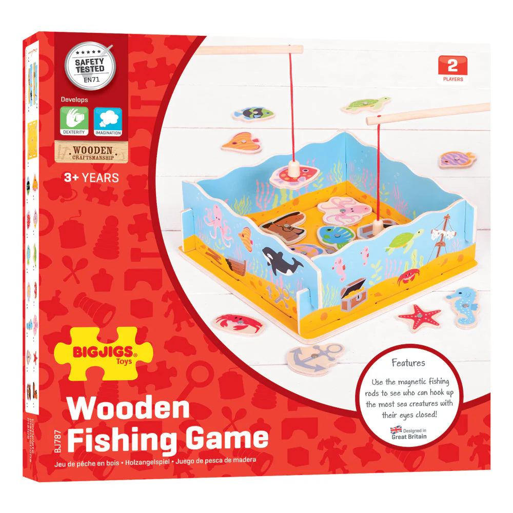 Gioco Pesci - Scatola In Legno 25 Pezzi