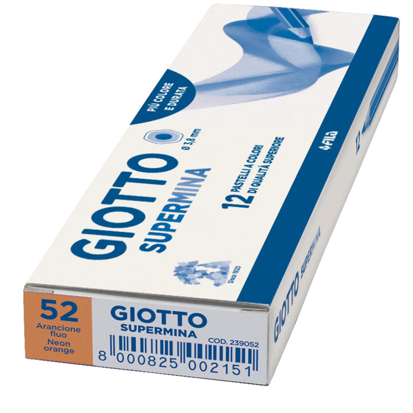 PASTELLO SUPERMINA GIOTTO ARANCIONE FLUO PZ.12