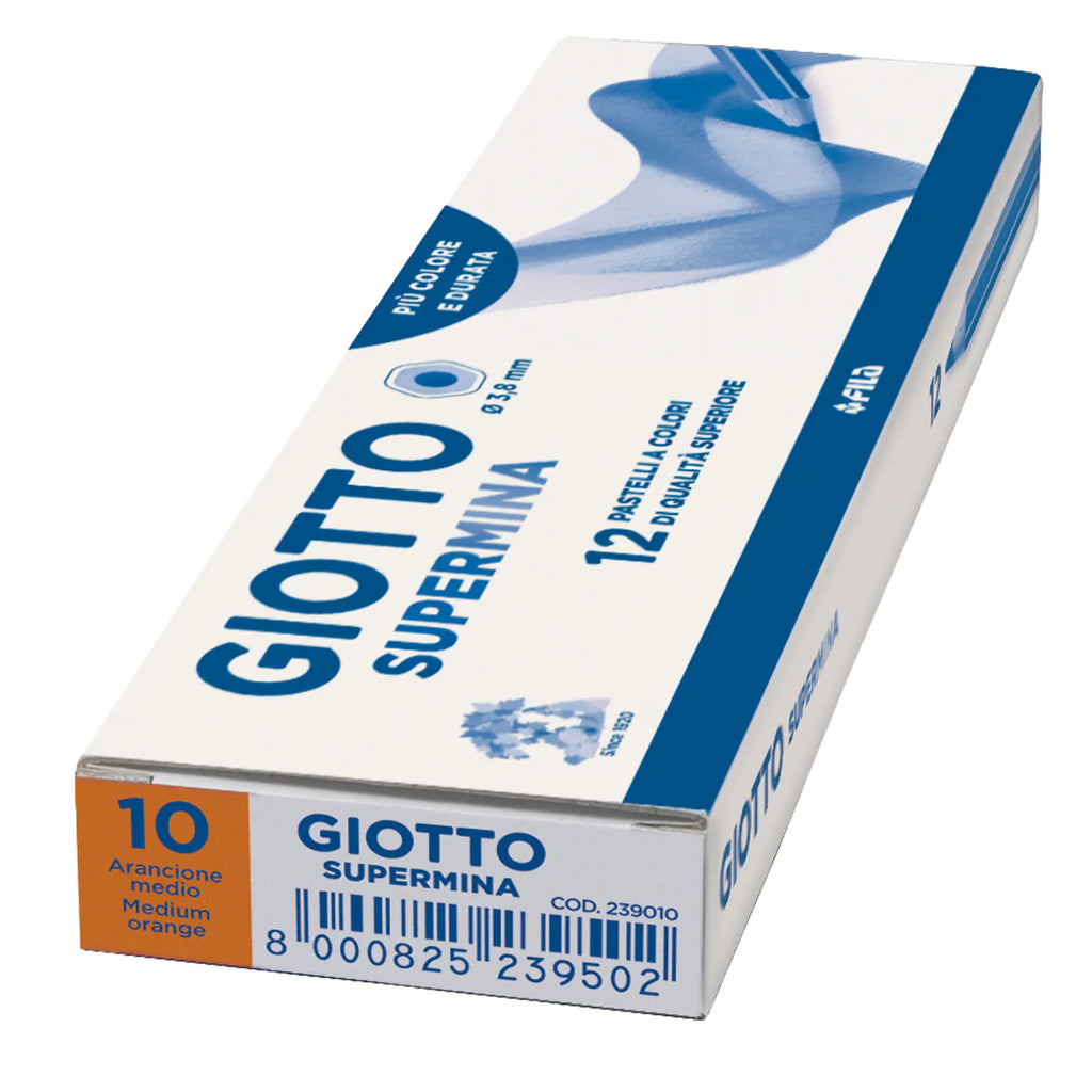 PASTELLO SUPERMINA GIOTTO ARANCIONE MEDIO PZ.12