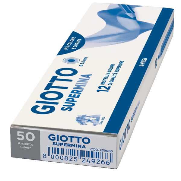 PASTELLO SUPERMINA GIOTTO ARGENTO PZ.12