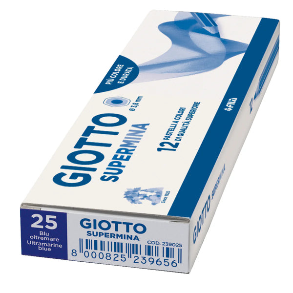 PASTELLO SUPERMINA GIOTTO BLU OLTREMARE PZ.12