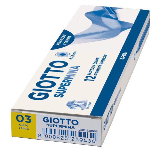 PASTELLO SUPERMINA GIOTTO GIALLO PZ.12
