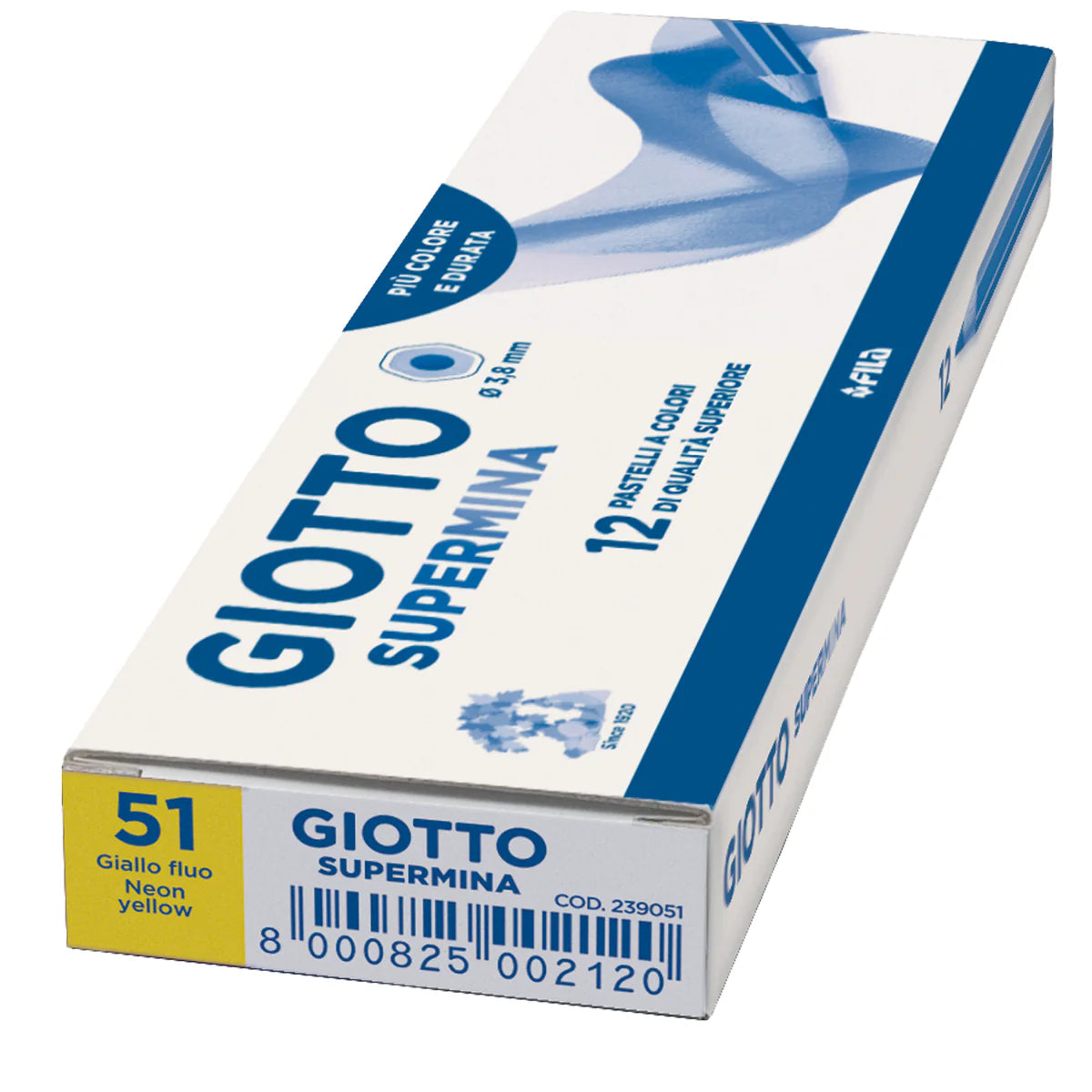 PASTELLO SUPERMINA GIOTTO GIALLO FLUO PZ.12