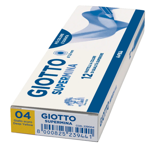PASTELLO SUPERMINA GIOTTO GIALLO SCURO PZ.12