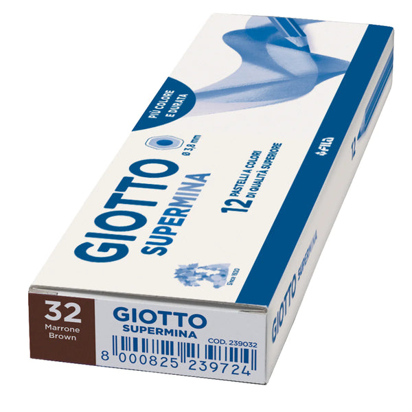 PASTELLO SUPERMINA GIOTTO MARRONE PZ.12