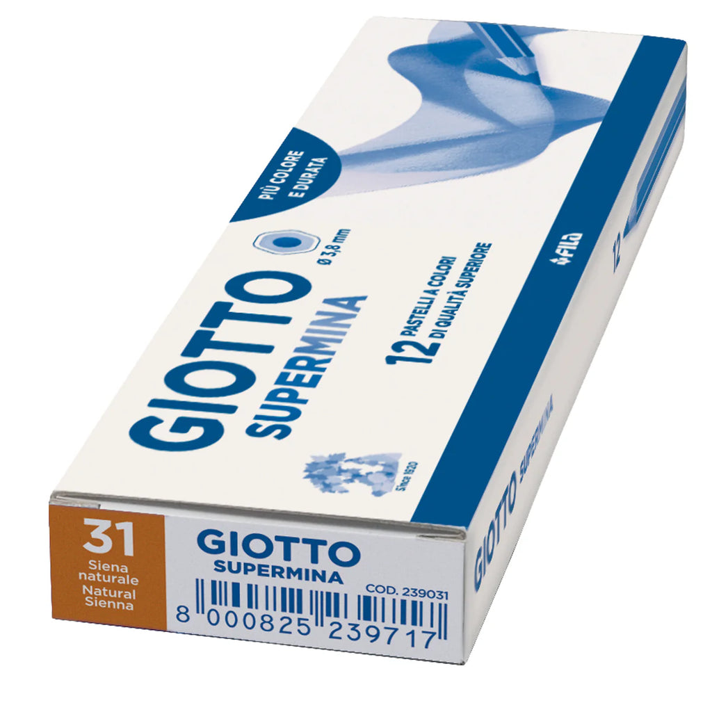 PASTELLO SUPERMINA GIOTTO TERRA DI SIENA NATURALE PZ.12