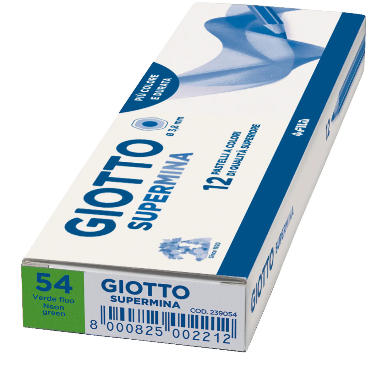 PASTELLO SUPERMINA GIOTTO VERDE FLUO PZ.12