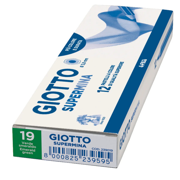 PASTELLO SUPERMINA GIOTTO VERDE SMERALDO PZ.12